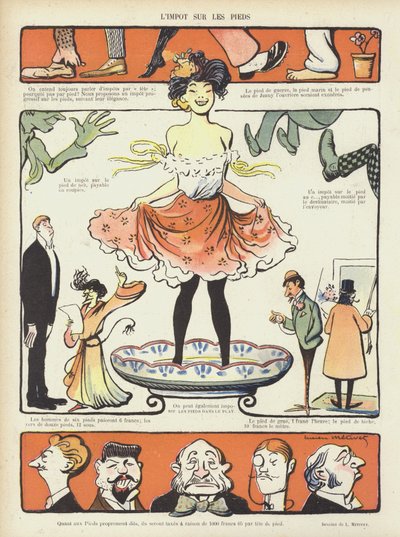 Le Rire için İllüstrasyon by Lucien Metivet