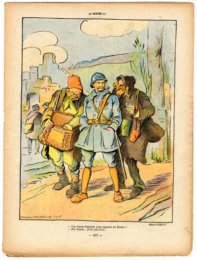 Bayonet, Renkli Hiciv by Lucien Metivet