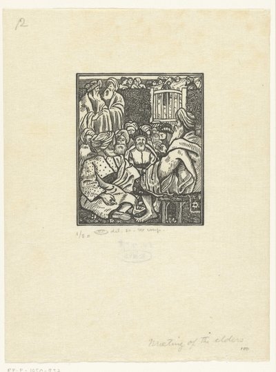 Boaz'ın On İhtiyarla Buluşması by Lucien Pissarro