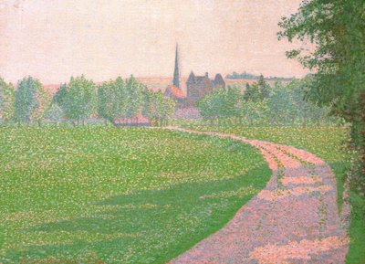 Eragny Kilisesi by Lucien Pissarro