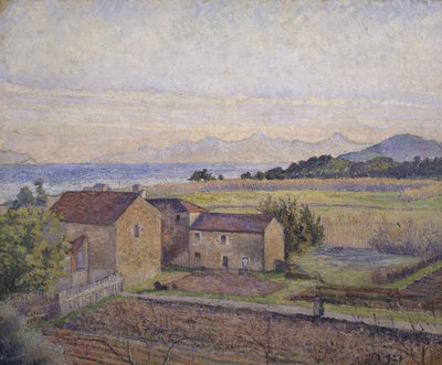 Bormes yol kenarı by Lucien Pissarro
