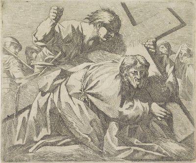 Mesih çarmıhın ağırlığına yenik düşer by Lucio Bononi