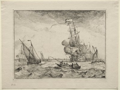 Tam Yelken Altında Gemiler, 1701. by Ludolf Backhuysen
