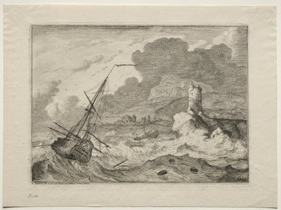 Denizde Fırtına, 1701. by Ludolf Backhuysen