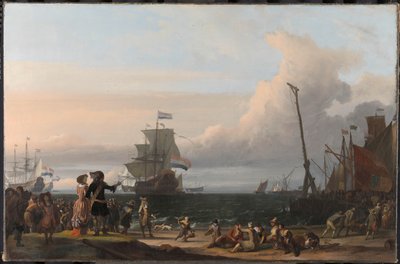 Texel Yollarında Hollanda Gemileri; ortada Cornelis Tromp
