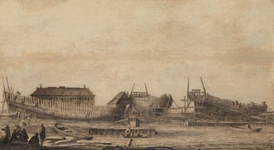 Amsterdam Admiralty Tersanesi by Ludolf Bakhuysen
