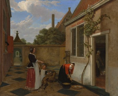 Bir Avludaki sahne, 1660