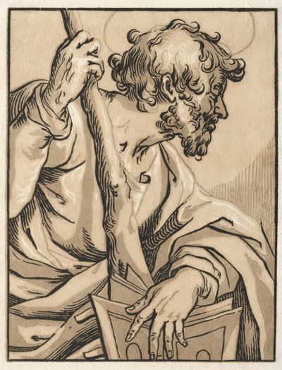 İsa ve Havariler: Kulüp ile St. Judas Thaddeus, 1600