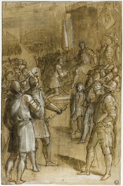 Cosimo I için Toskana Birliklerinin Yeniden Düzenlenmesi Çalışması by Ludovico Buti