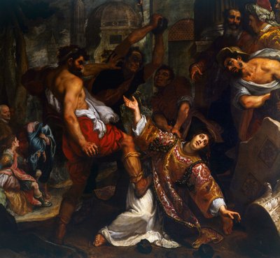Aziz Stephen Şehitliği, Ludovico Cardi'nin il Cigoli (1559-1613) olarak bilinen tablosu. by Ludovico Cardi