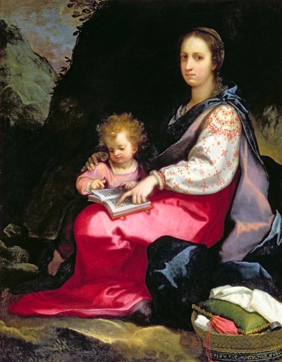 madonna ve çocuk by Ludovico Cardi Cigoli