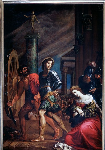Aziz George ve İskenderiyeli Aziz Catherine'in Şehitlikleri (Resim by Ludovico Carracci