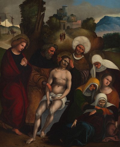 Lamentation, ca. 1514-16. by Ludovico Mazzolino