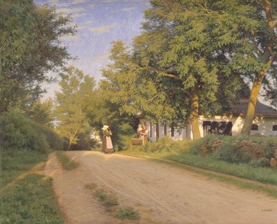 Köyün içinden geçen yol by Ludvig Kabell
