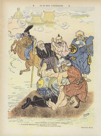 Kongre ju-jitsu. Le Rire için İllüstrasyon by Ludwig Braun