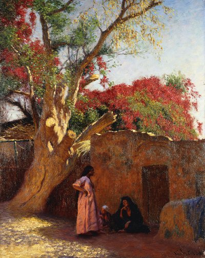 Köyün Dışında Bir Arap Ailesi by Ludwig Deutsch