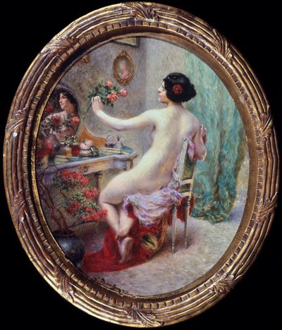 La Toilette. Peinture de Ludwig Deutsch (1855-1935) by Ludwig Deutsch