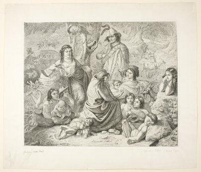 Çingene hayatı by Ludwig Emil Grimm