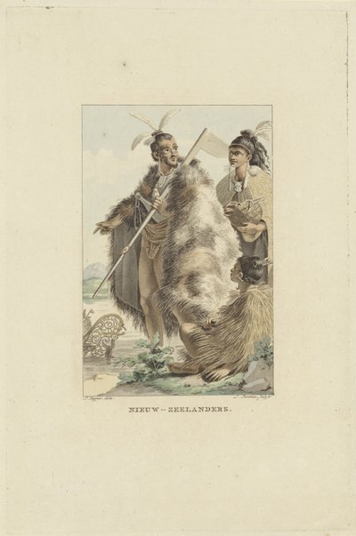 Yeni Zelandalılar Yeni Zelandalılar (nesne üzerindeki başlık) by Ludwig Gottlieb Portman