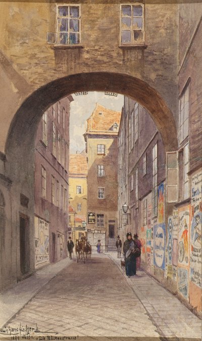 Viyana'daki Baker Sokağı by Ludwig Hans Fischer