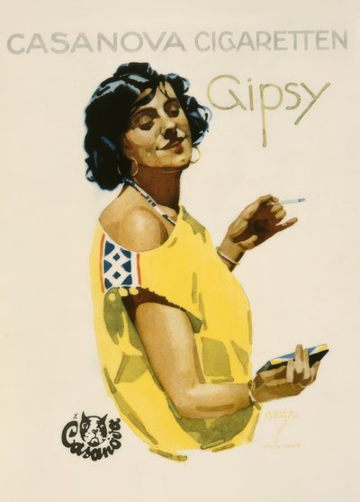 Casanova Sigaraları Çingene by Ludwig Hohlwein