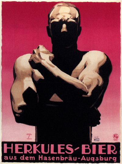Herkül Birası, 1925 by Ludwig Hohlwein