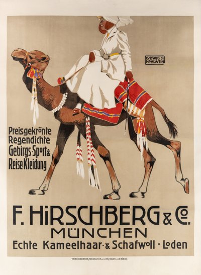 Hirschberg & Co. Spor ve seyahat kıyafetleri, 1907. by Ludwig Hohlwein