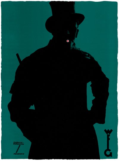'Grathwohl' sigaralarının reklam afişi (renkli lito) by Ludwig Hohlwein