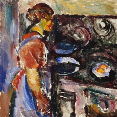 Mutfaktaki Kız; Pike I Kjokken, 1921 by Ludvik Peter Karsten