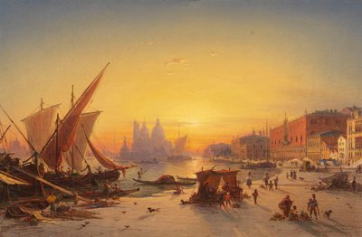 Akşam ışığında Venedik by Ludwig Mecklenburg