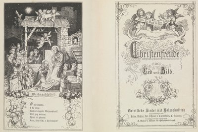 Şarkı ve resimde Hıristiyan sevinci, 1855. by Ludwig Richter