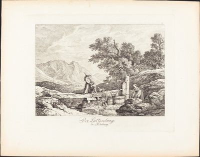 Salzburg yakınlarındaki Lattenberg by Ludwig Richter