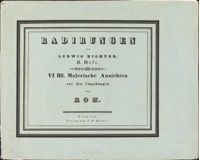 Roma çevresinden pitoresk manzaralar by Ludwig Richter