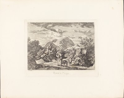 rocca di mezzo by Ludwig Richter