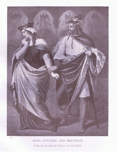 Kral Gunther ve Brunhild by Ludwig Schnorr von Carolsfeld