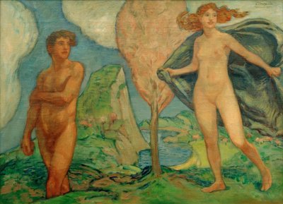 Adem ve Havva by Ludwig von Hofmann