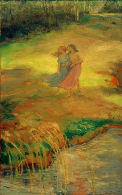Aprilsonne by Ludwig von Hofmann