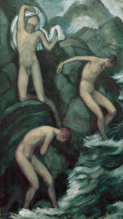 Dağ akışı by Ludwig von Hofmann
