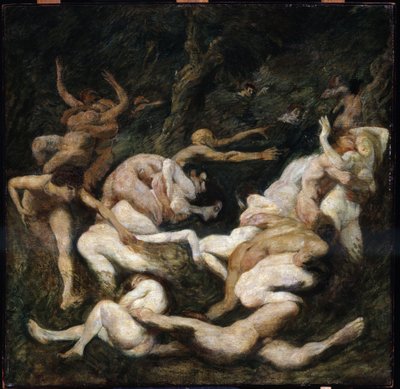Kadınların kaçırılması. Ludwig von Hofmann'ın (1861-1945) tablosu. Tuval üzerine yağlıboya. Güneş: 70.8x72cm. Puşkin, Moskova Kadınların Kaçırılması by Ludwig von Hofmann