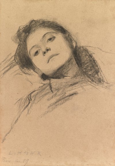 Bir Kızın Çalışması by Ludwig von Hofmann