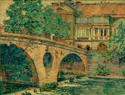Weimar Kalesi Köprüsü by Ludwig von Hofmann