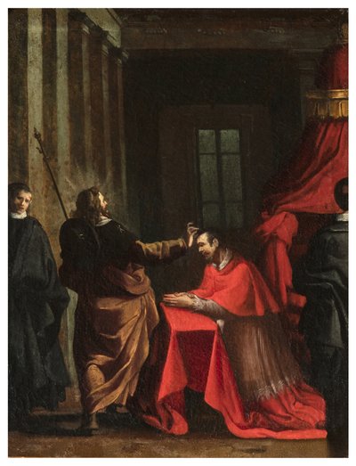 Kuzey Transept, San Rocco Sunağı 1635, 45, Genovesino 1645, Signatura del Cardinal, Sağ altta boyanmış by Luigi Miradori
