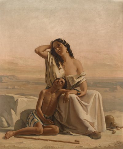 Çölde Hacer ve İsmail by Luigi Alois Gillarduzzi