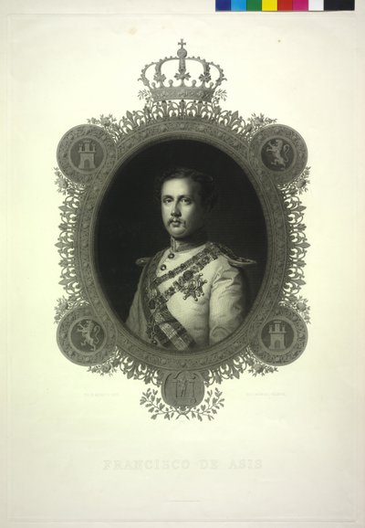 İspanya Kralı Franz by Luigi Calamatta
