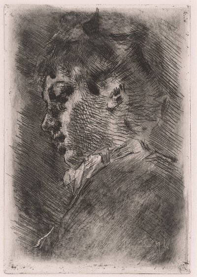 Profildeki Genç Bir Kadının Portresi by Luigi Conconi