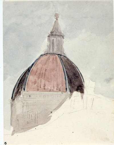 Kilise Santa Maria del Fiore kubbesi, Floransa (Suluboya by Luigi Garibbo
