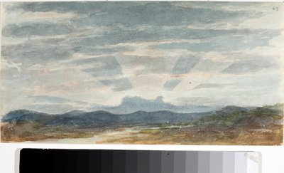 Manzara, ışık efektleri (Suluboya, 1825