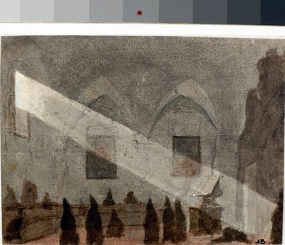 Manastır Yemekhanesi (Suluboya, c.1825) by Luigi Garibbo
