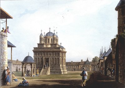 Meryem Ana Kilisesi ve Manastırı, Türkiye. Luigi Mayer, Londra tarafından çekilen orijinal çizimlerden “” Osmanlı Hakimiyetlerinden, Avrupa