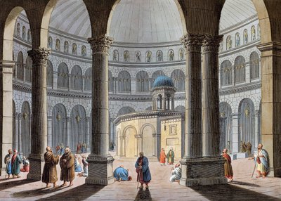 Kutsal Kabir Kilisesi, Kudüs by Luigi Mayer